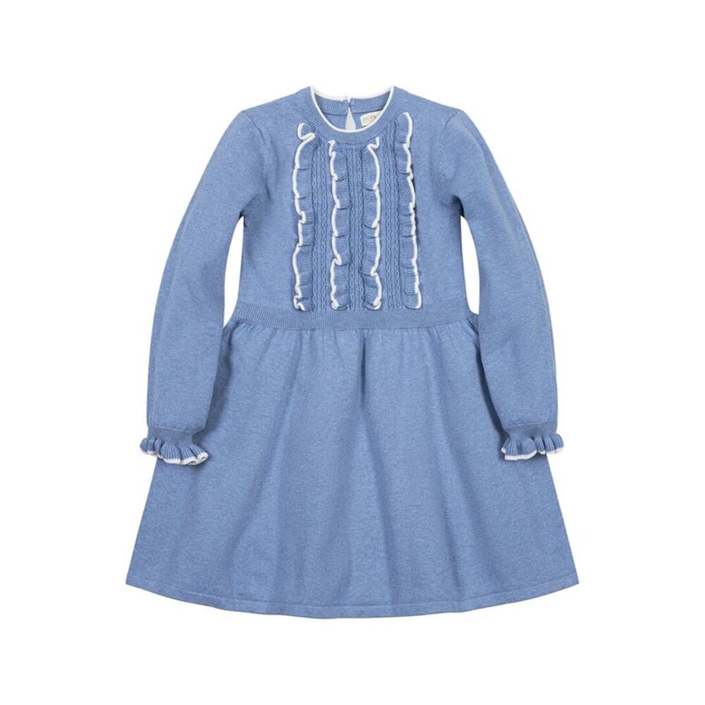 Hope & Henry Girls  Organic Ruffle Bodice Sweater